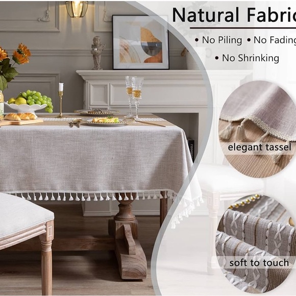 Beautiful Embroidered Rectangular Table Cloth - Picture 2 of 6